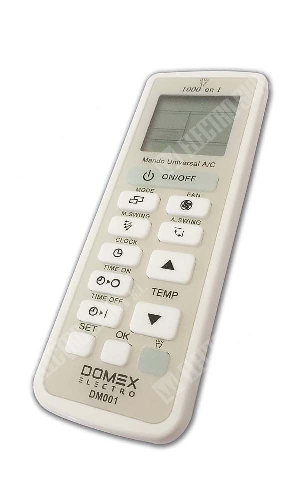 mando a distancia universal para aire acondicionado domex electro dm-001 -  blanco